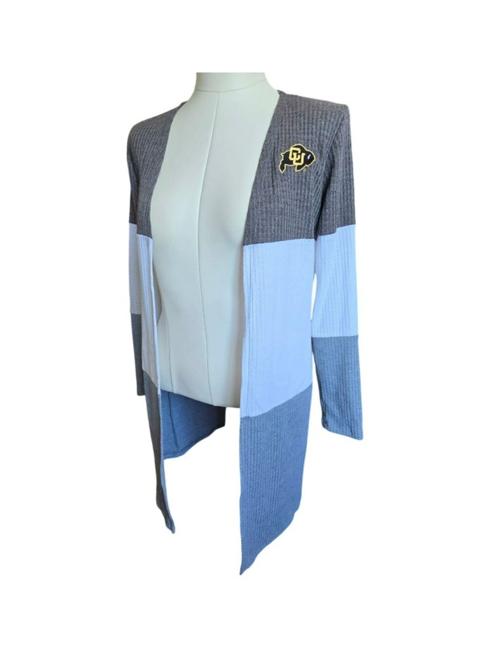 Gameday Couture Womens Open Front Colorblock Cardigan Colorado Bulls JJ4369